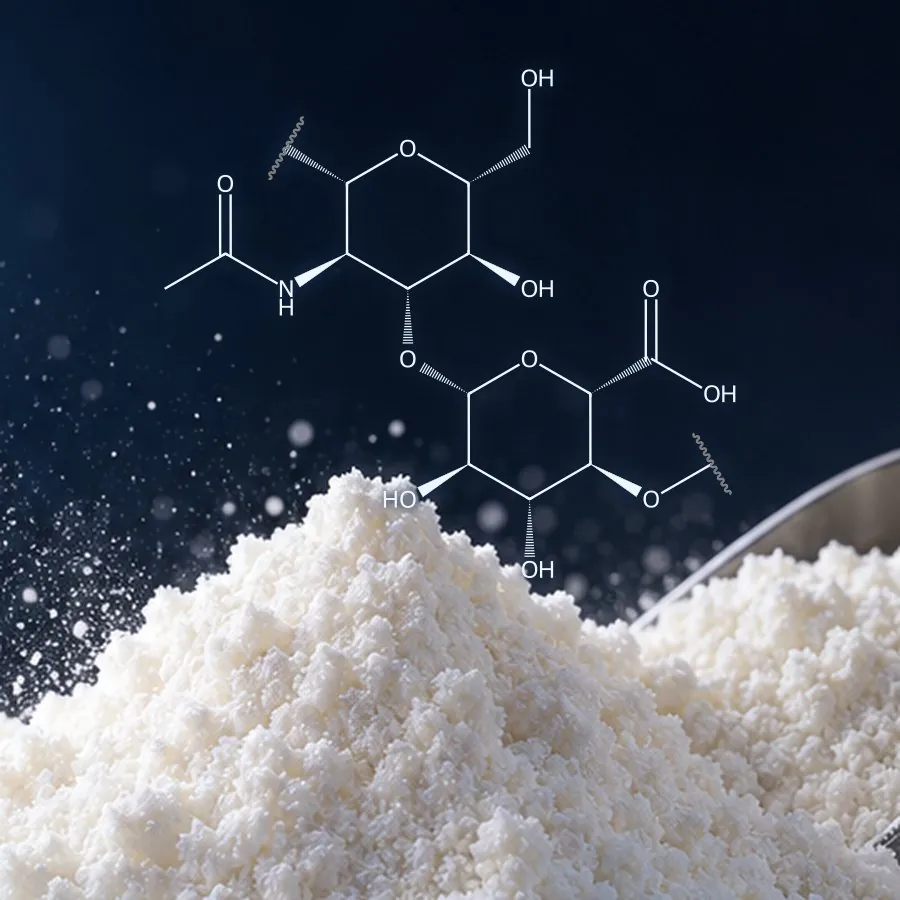 Ingredient powder with the hyaluronic acid repeating unit